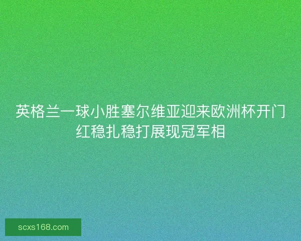 英格兰一球小胜塞尔维亚迎来欧洲杯开门红稳扎稳打展现冠军相 英格兰一球小胜塞尔维亚迎来欧洲杯开门红稳扎稳打展现冠军相
