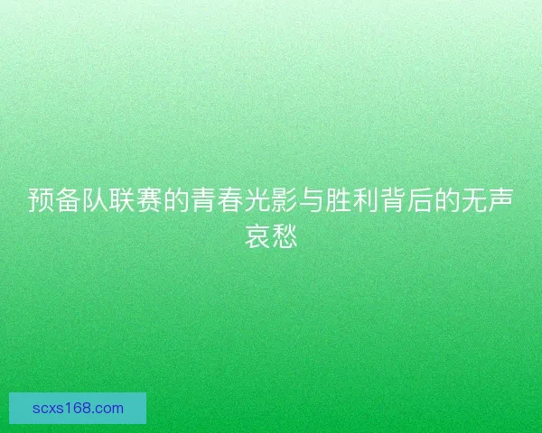 预备队联赛的青春光影与胜利背后的无声哀愁